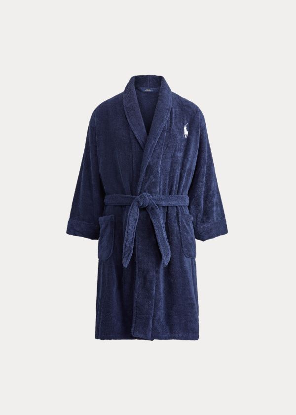 Men's Polo Ralph Lauren Big Pony Cotton Terry Robe | 206857PUJ